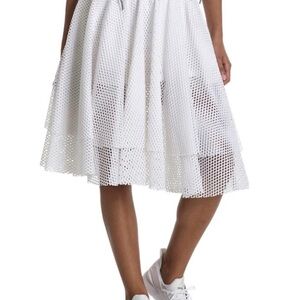 Puma White Mesh Skater Skirt